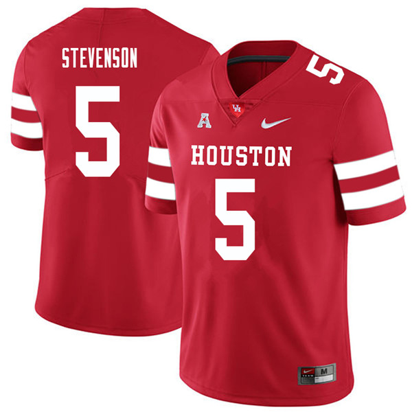 2018 Men #5 Marquez Stevenson Houston Cougars College Football Jerseys Sale-Red